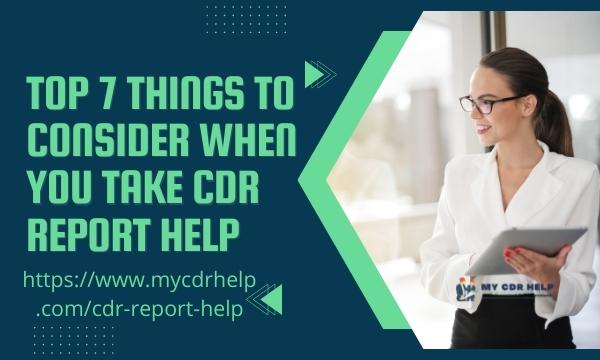 CDR report help