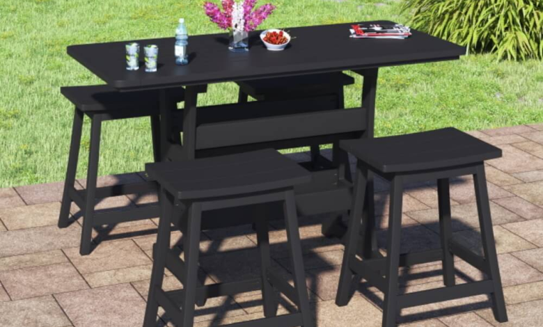 black patio furniture