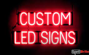 How much is a custom led sign?